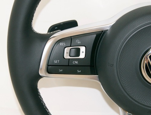 New Genuine VW GOLF 7 VII JETTA POLO R LOGO COMPLETE STEERING WHEEL - Picture 4 of 8