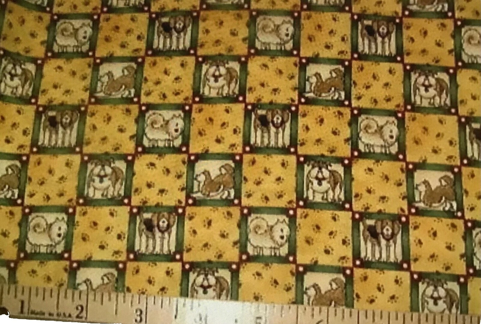 Dog Antique/Vintage Craft Fabrics
