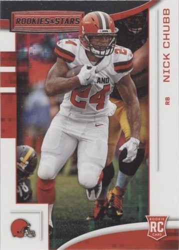 2018 Panini Prizm Nick Chubb Rookie Hyper #/275 PSA 10 SSP RC #213