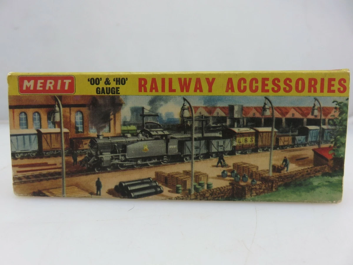 Merit Railway Accessories BOX ONLY Plus Misc. Parts HO Scale Model Railroading