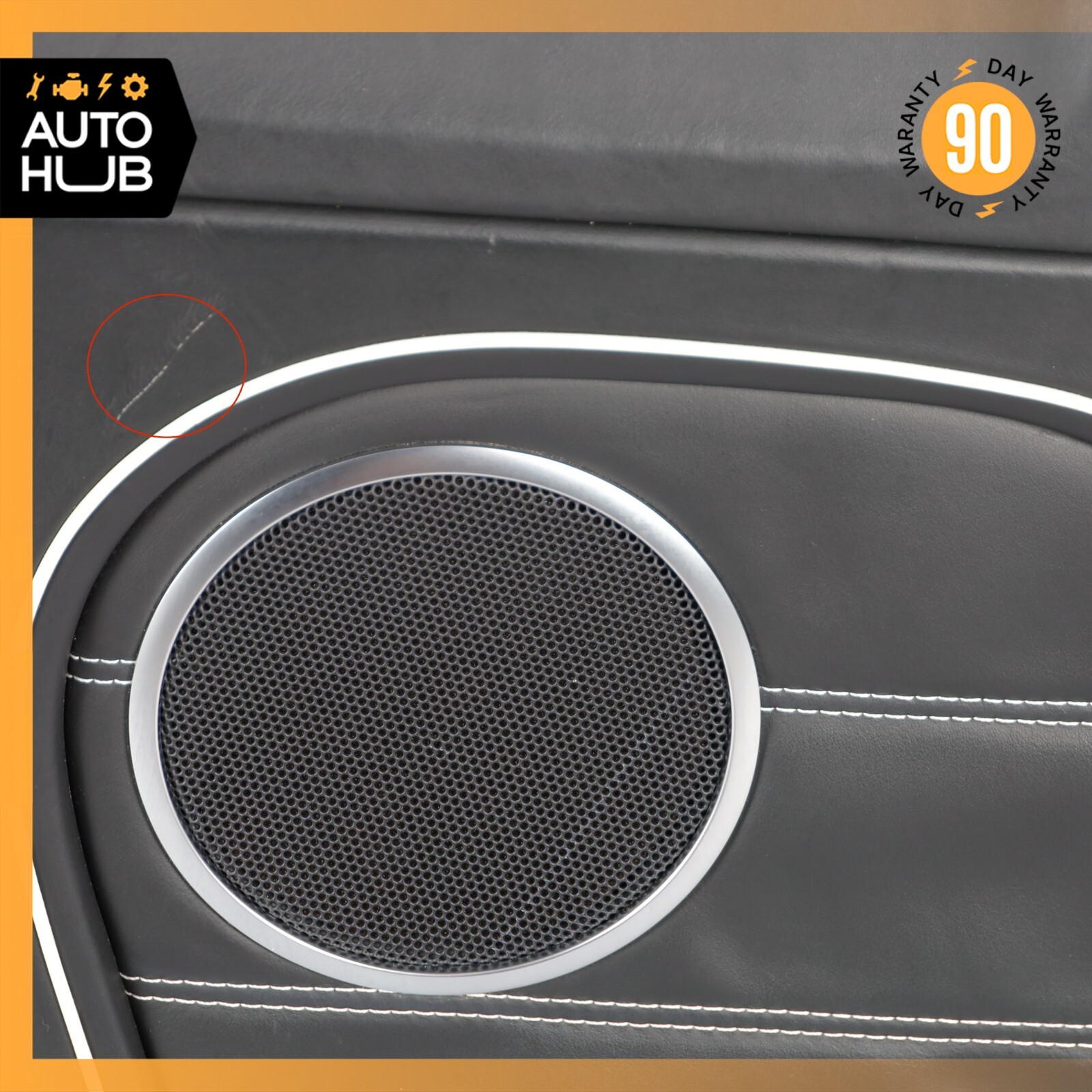 2011 Bentley Continental GTC Rear Right Side Interior Door Panel Black OEM 59k