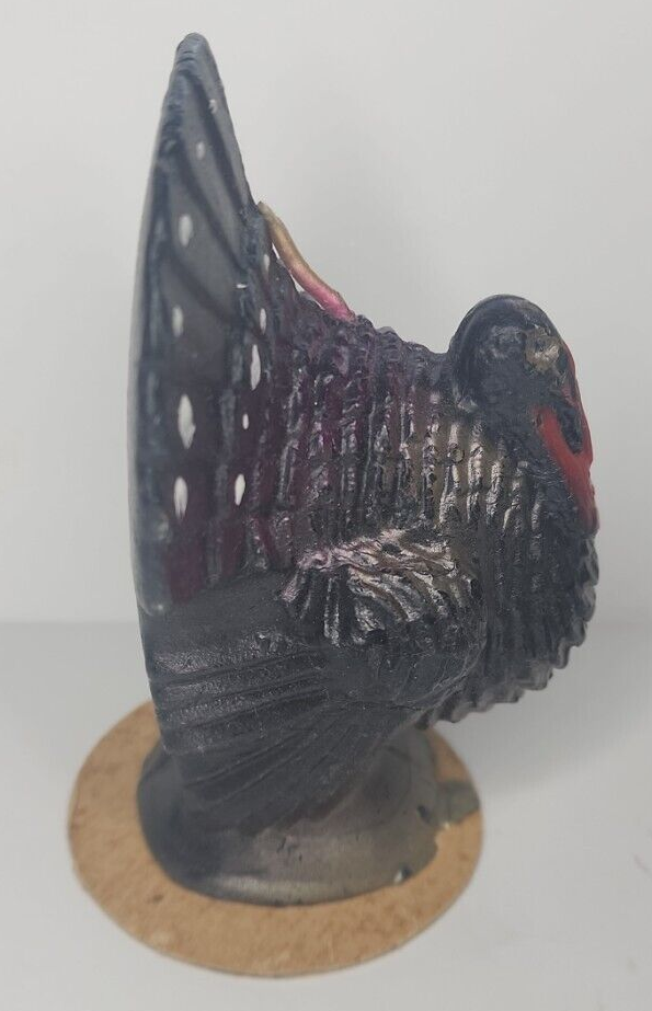 Vintage Gurley Novelty Thanksgiving Holiday Wax Candle Tom Turkey 4 1/2