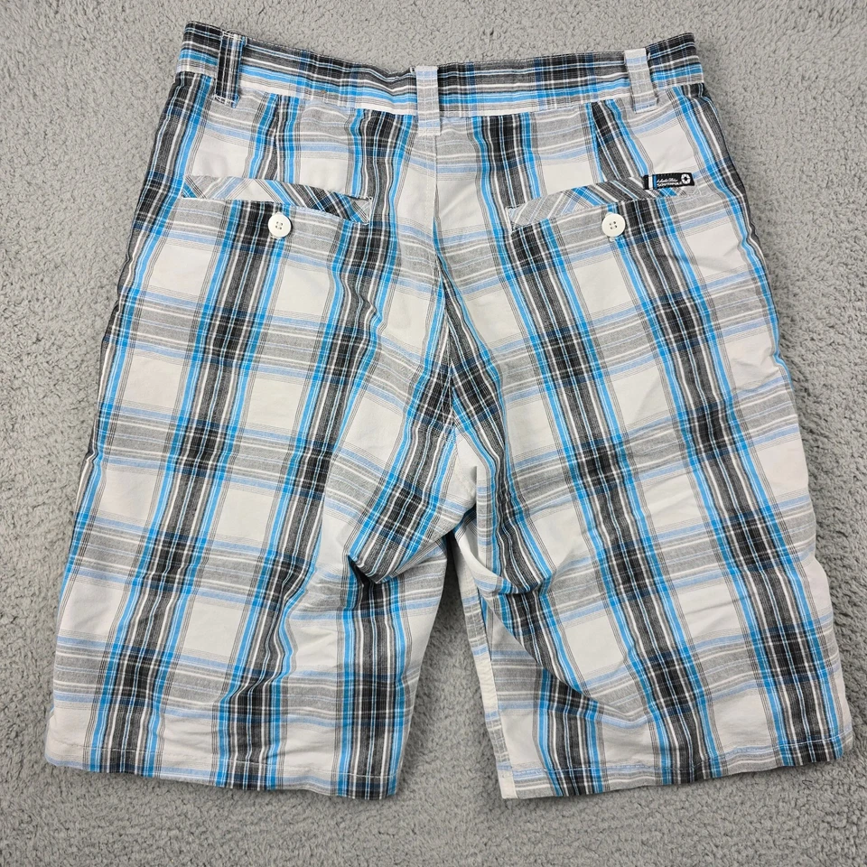 Pantalones Cortos Southpole Para Hombres 34 Blanco A Cuadros Ligeros Hip Hop Ropa de Calle Y2K Sueltos Foto 2 de 4