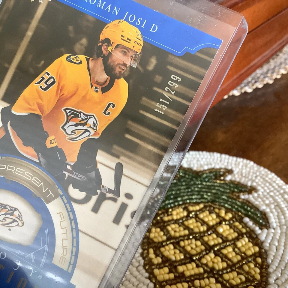 2022-23 Upper Deck Trilogy Generations Blue Variant Roman Josi /299 #TG-10B - Image 3 of 3