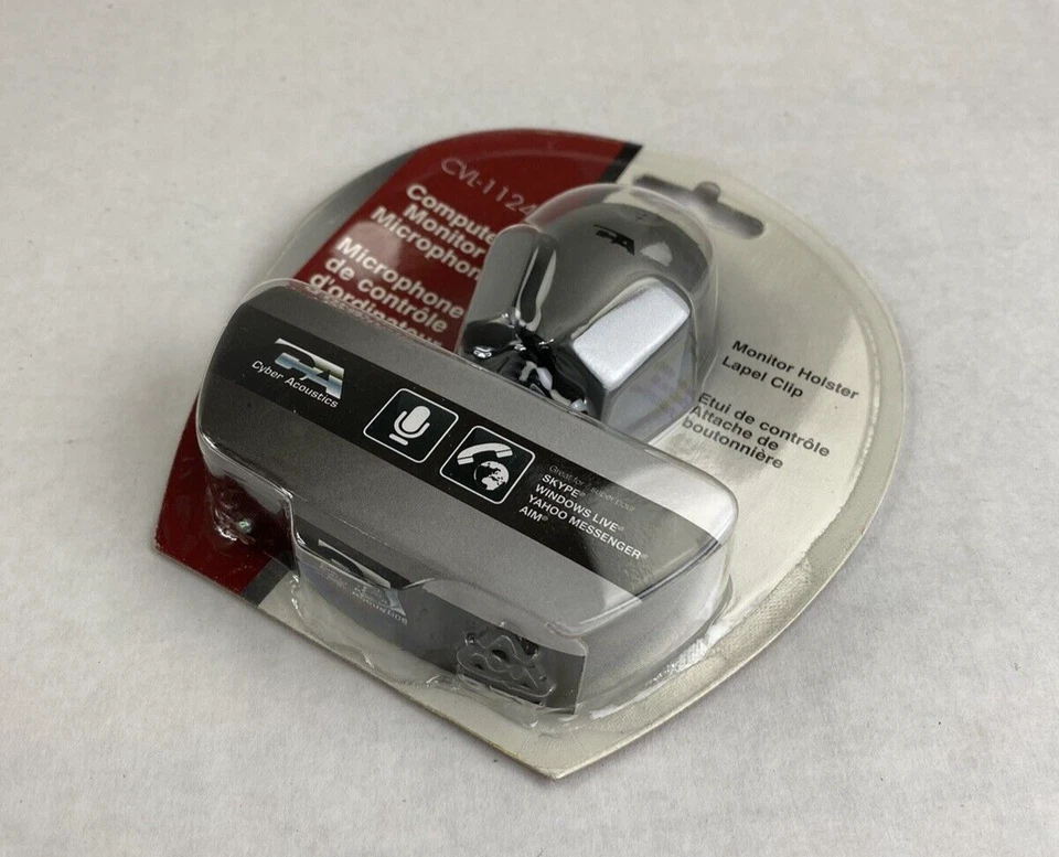 Lot of 6 Cyber Acoustics CVL-1124 Computer Monitor Microphone - Image 2 of 4