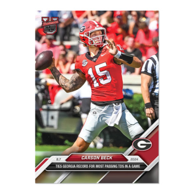 Carson Beck Georgia 2024 Bowman U Now Football Card 8