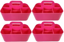 Enjoy Organizer 4 Pack Shower Caddy Plastic 6 Compartment Caddy Made In USA