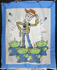 Disney Woody Aliens Toy Story Crowd Print Fabric Springs Creative 1 Yard Panel