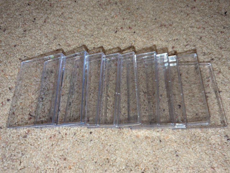 Thin Plastic Acrylic Card Case Lot