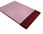 New SCHULZ Collection Red COIN TRAY - 40 Square Compartments 34x34 mm /// P40
