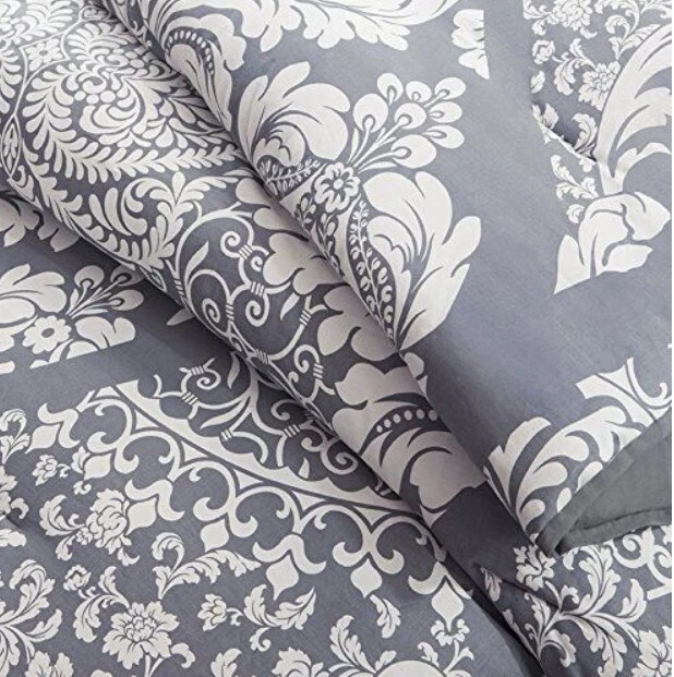 Juego de edredón estampado de 6 piezas Madison Park Vienna, King, Slate Pasley precio de venta sugerido por el fabricante 310 USD Foto 4 de 4