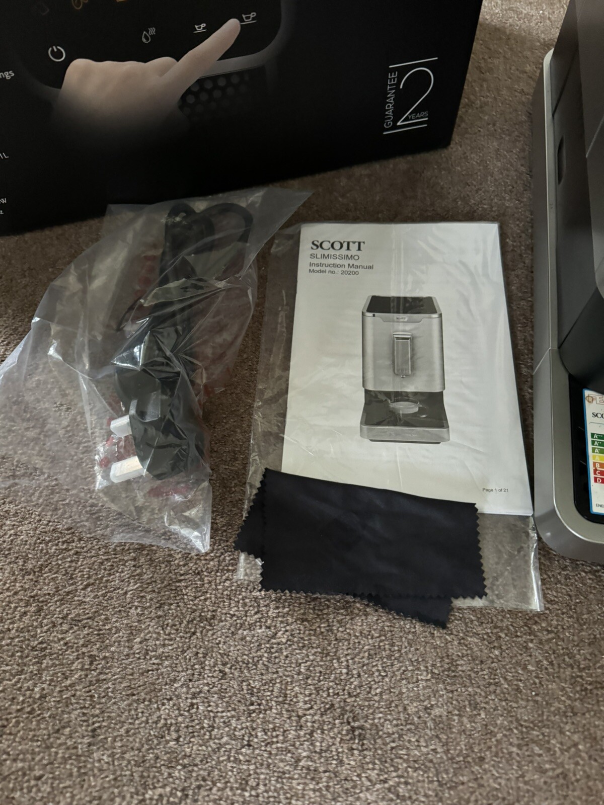 Scott Slimissimo Bean To Cup Coffee Machine MINT CONDITION eBay