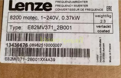 E82MV371-2B001 1PC LENZE Frequency converter new E82MV371_2B001 E82MV371K2B001