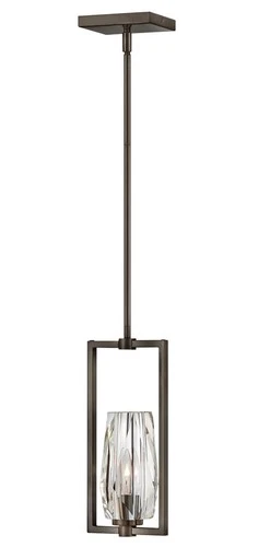 Hinkley Lighting 38257 Ana 1 Light 7"W Crystal Mini Pendant - Brass - Picture 3 of 3