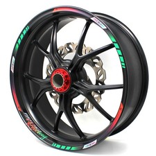 Felgenrandaufkleber GP Racing Tricolore MATT Motorrad Aufkleber Auto MR006