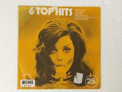 Various/Alan Caddy: 6 Top Hits  1971 Avenue UK  7'' Sweet Caroline etc