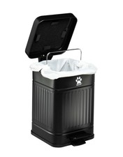 Dog Poop Trash Can Outside - Outdoor Dog Waste Trash Can with Lid - Odor Proo...