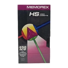 Vintage Memorex HS 120 VHS Video Tape Cassette Sealed Brand New
