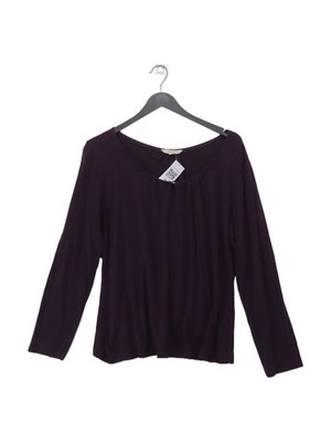 White Stuff Women's Top UK 16 Purple Cotton with Lyocell Modal Basic