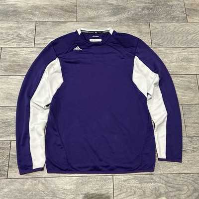 Purple Adidas Weber State Climalite Long Sleeve