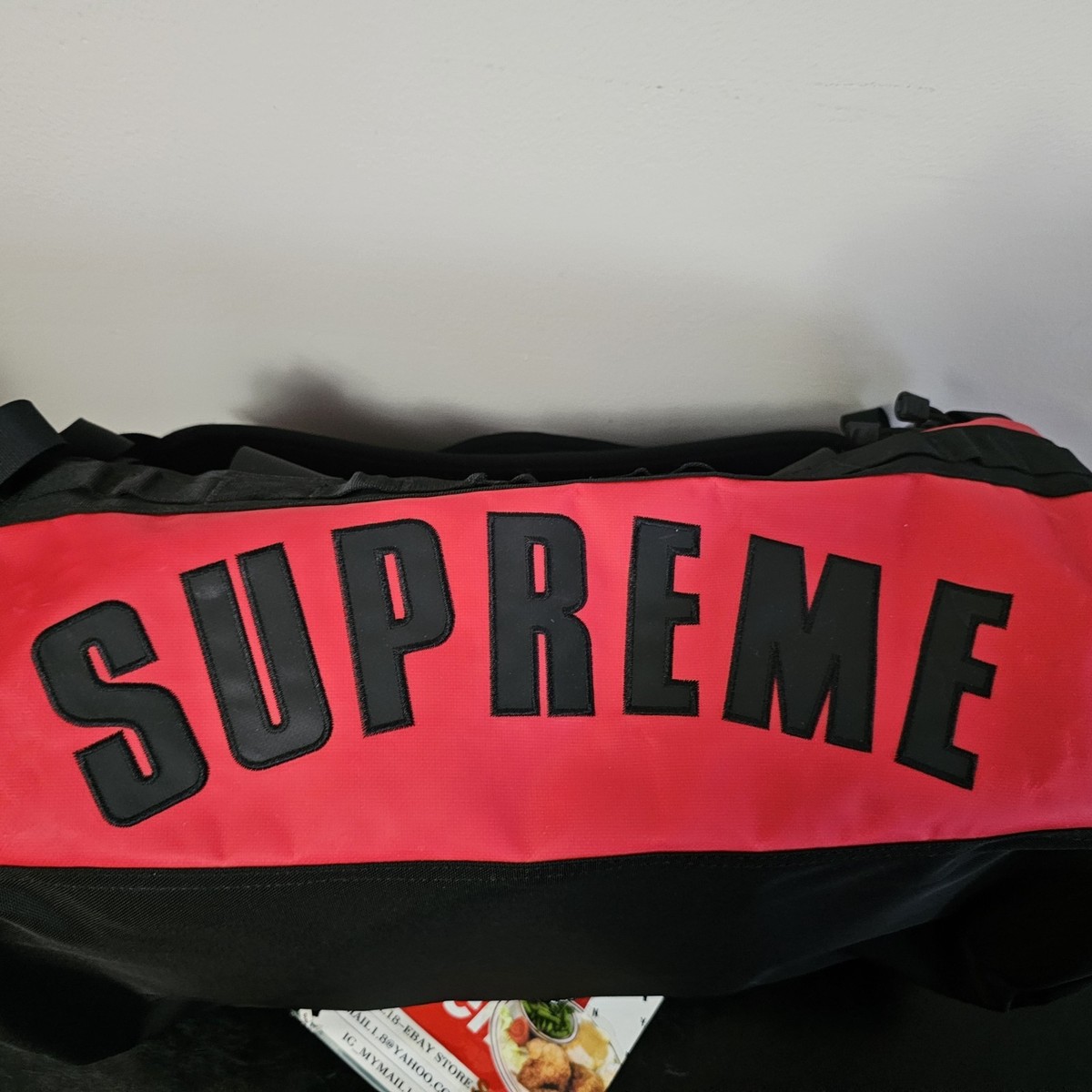 Supreme® The North Face® Arc Logo Base Camp Duffle Bag Red Supreme® The North Face® Arc Logo Base Camp Duffle Bag Red