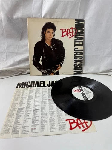 MICHAEL JACKSON - Bad - Vinyl LP 1st Press 1987 Epic E 40600 Gatefold