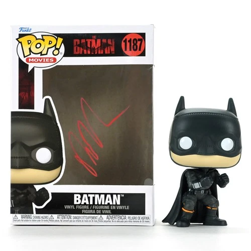 Robert Pattinson Autographed Funko 2022 The Batman #1187 Pop! Vinyl Figure