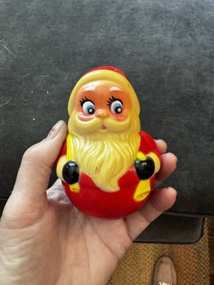 VINTAGE AVON ROLY POLY  MUSICAL SANTA   KIDDIE PRODUCTS  4'' TALL
