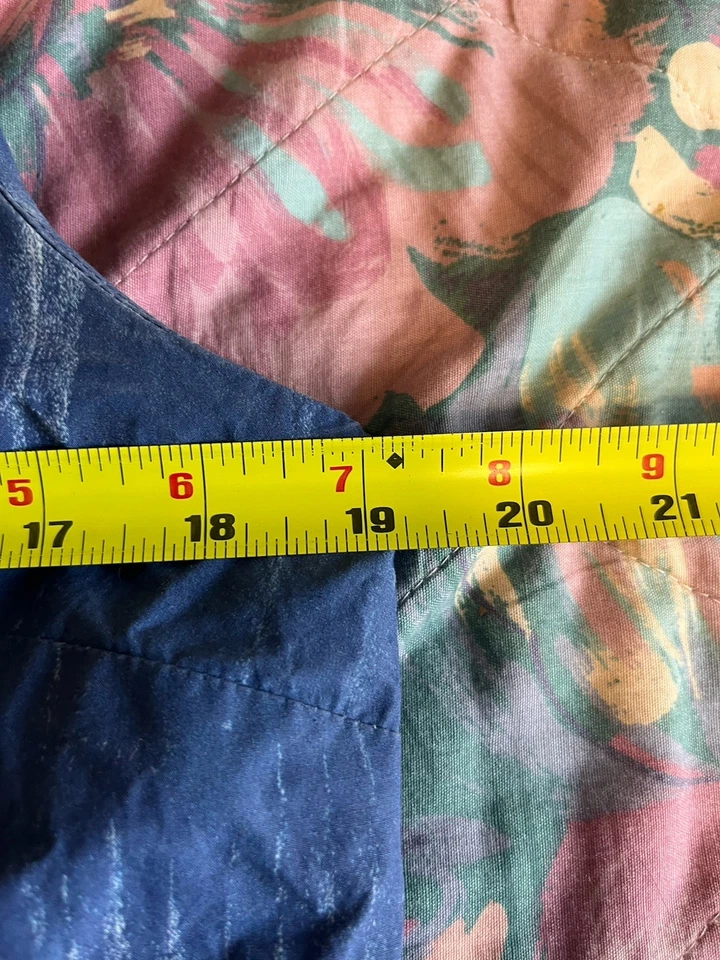 Camiseta sin mangas Steven Alan cuello en V estampado azul talla mediana 100 % algodón Foto 4 de 4