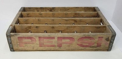 Vintage 1964 Pepsi Cola Wooden Beverage Soda Crate