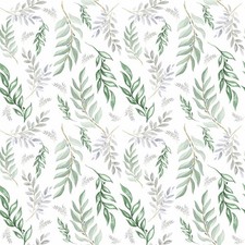 Peel and Stick Nuwallpaper Modern Green Leaf Floral Sticky Contact Paper Deco...