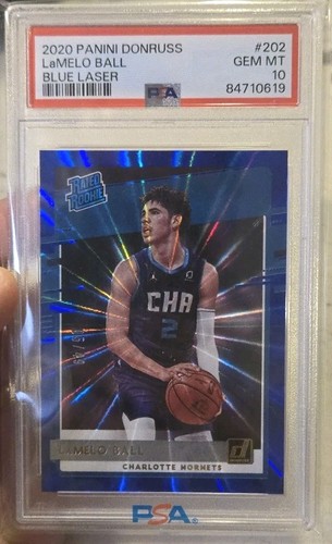 LaMelo Ball [Blue Laser] #202 2020 Donruss card