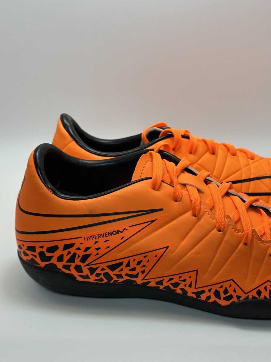 Size 7.5 Nike Hypervenom Phelon II IC Indoor Soccer Shoes Orange