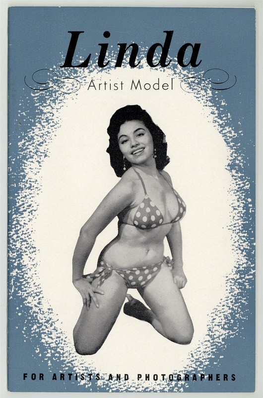Linda 1950 Linda Cadi Artist Model 36pgs Vintage Marr Publ Pinup Magazine M39725