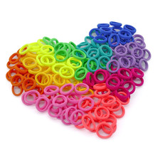 200 Stück Bunte Haargummis Klein Für Mädch...