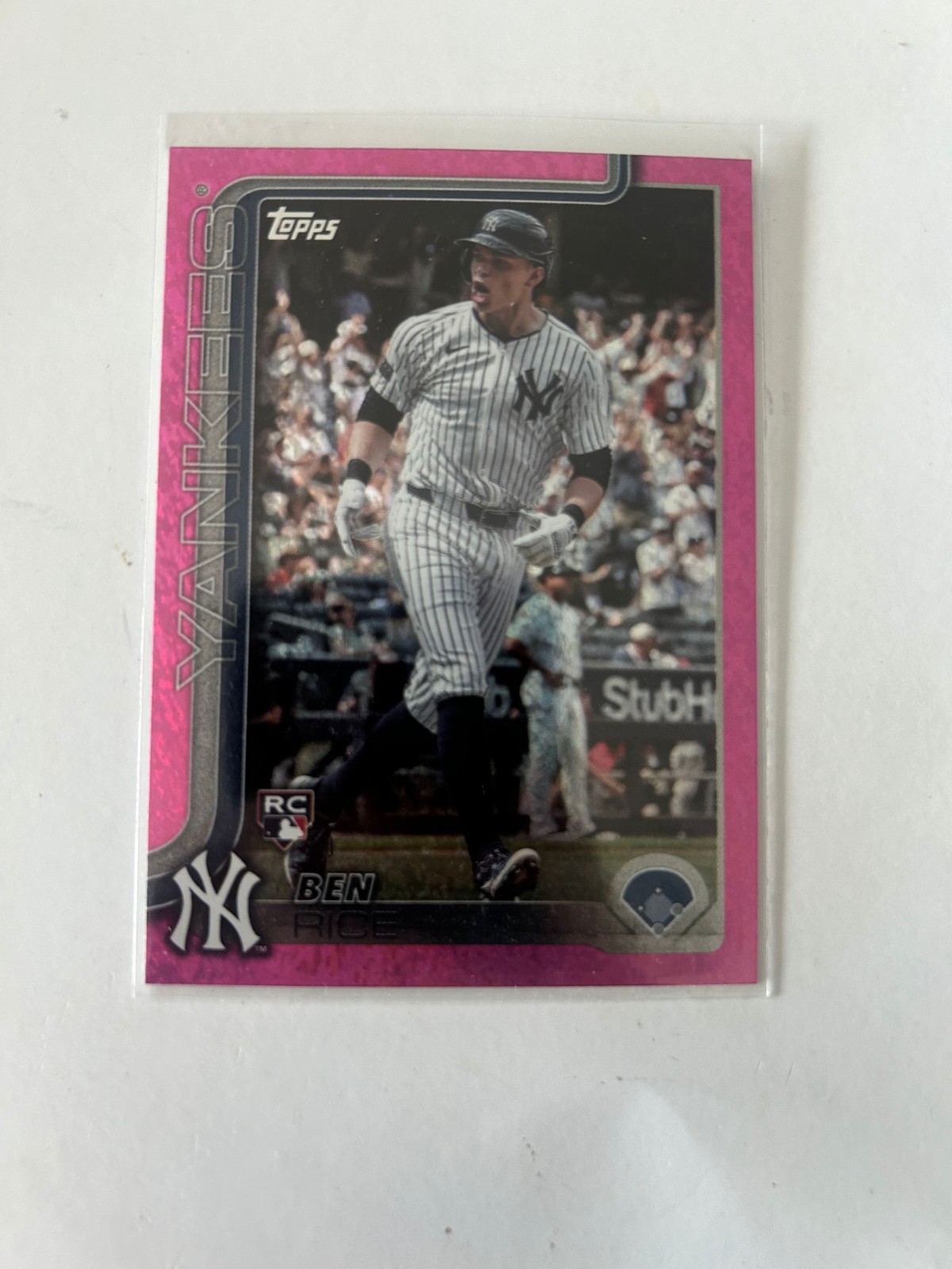 2025 Topps Series 1 - Ben Rice #337 Pink Holo Foil (RC)