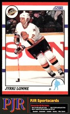 Jyrki Lumme 1990-91 Score American #132 Vancouver Canucks Rookie