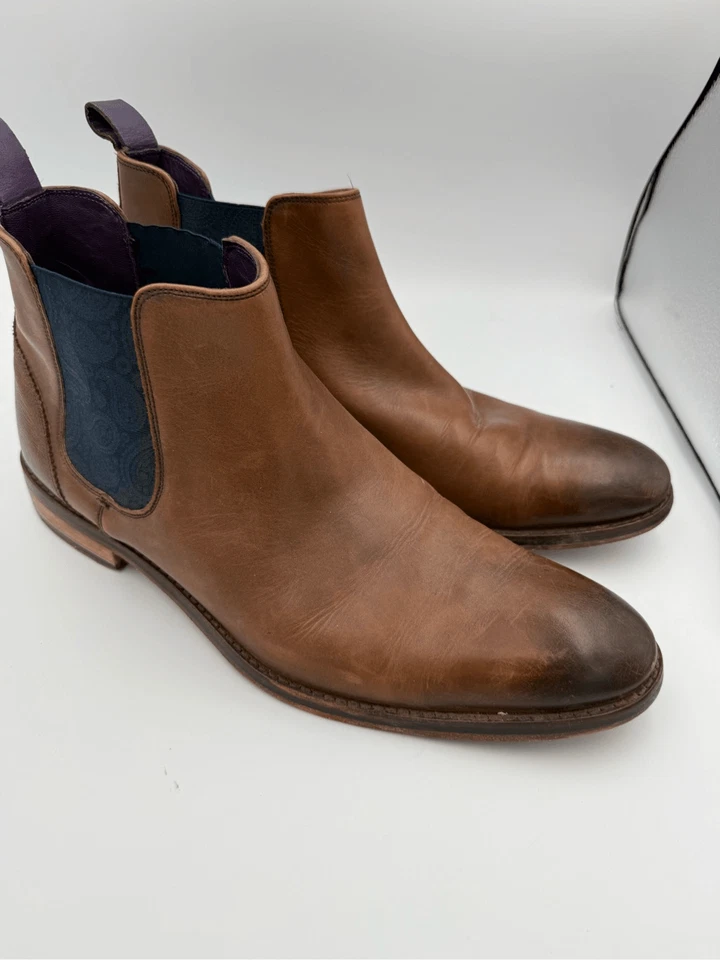 Ted Baker Camroon Botas Chelsea Cuero Marrón Hombre’s Talla 46 (Hombre’s 13) Foto 4 de 4