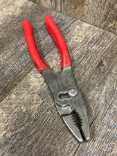 Snap On Tools 47CF 8” RED Talon Comfort Grip Slip Joint Combo Pliers Fast Ship!