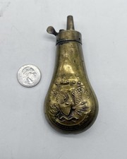 Antique Civil War era Colt gun powder pocket  flask Eagle E pluribus Unum