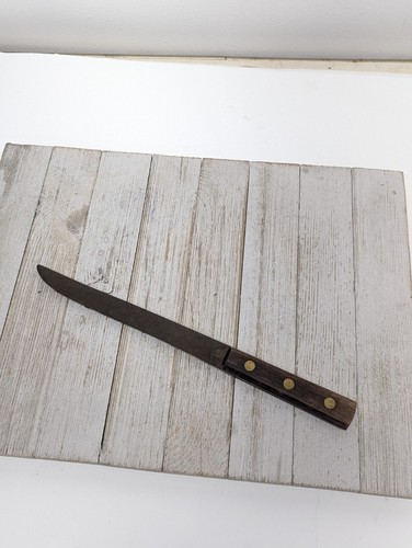 VTG Carbon Steel Slicing Carving Knife 7-1/2" Blade - 12" Length Serrated - Picture 2 of 13