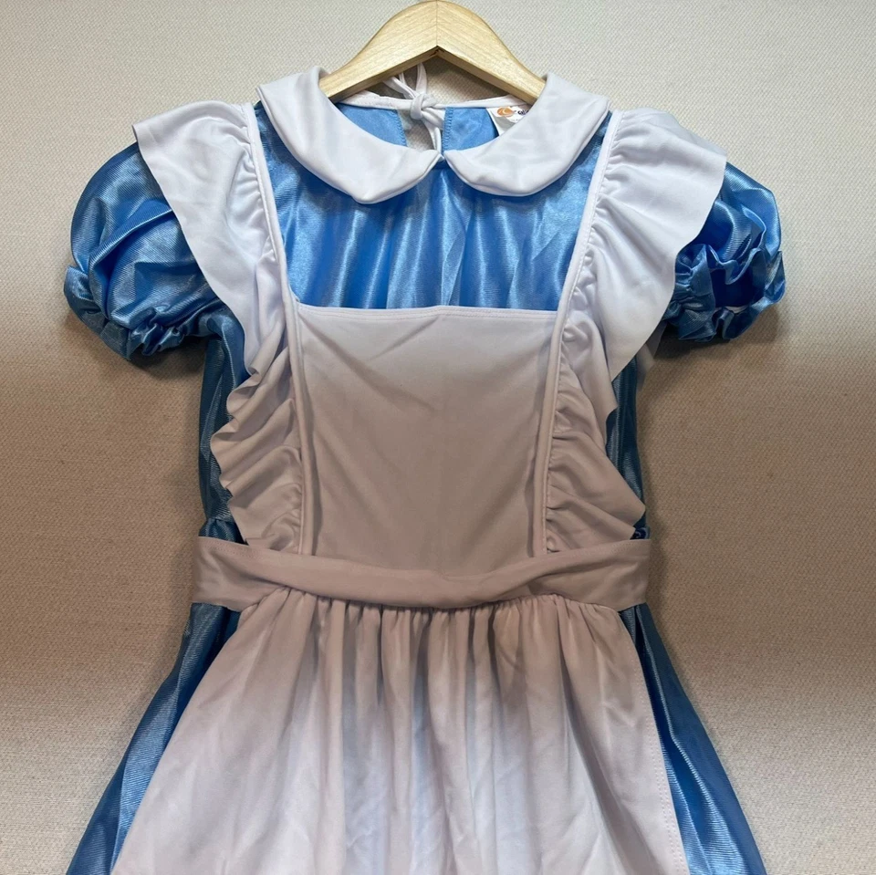 女孩爱丽丝儿童服装连衣裙蓝色白色大号(10-12)加州服装 — 第 4/4 张图片