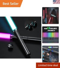 2-in-1 Rechargeable Lightsabers with 15 Colors  Realistic Sounds - Kids' Fun
