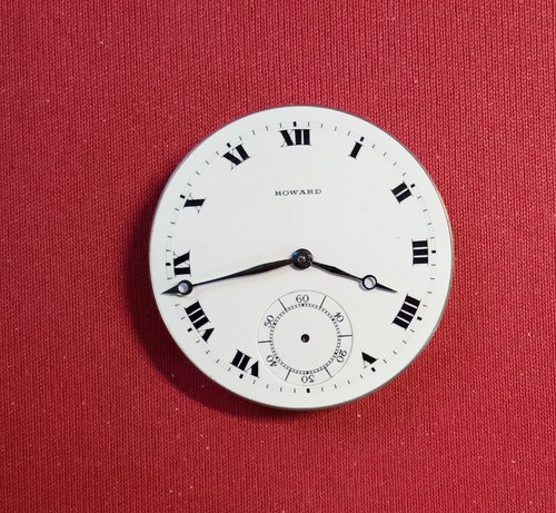 Vintage E. HOWARD Pocket Watch Movement Size 12s 17j parts/repair