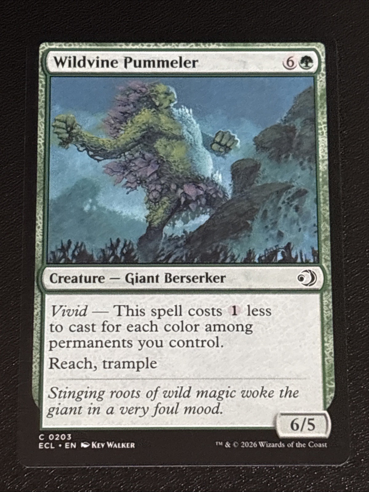 MTG Lorwyn Eclipsed Wildvine Pummeler 0203 NM