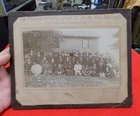 ORIGINAL HURON INDIANA GAR POST 490 HURON INDIANA CIVIL WAR VETERANS GROUP PHOTO