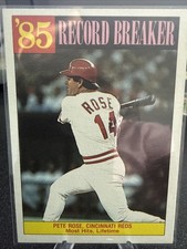 PETE ROSE 1986 Topps Record Breaker #206.  Cincinnati Reds 🔥🔥 🔥
