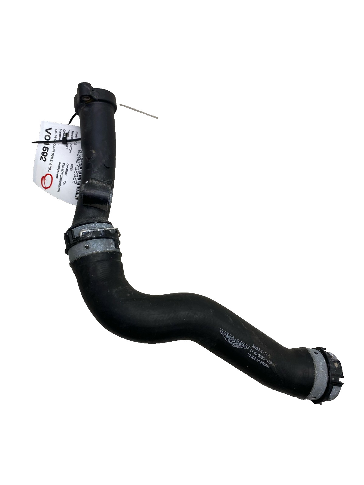 Aston Martin DBX 2020-2025 Coolant flange P/N MY838333AA