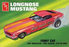 AMT 1/25 1969 Ford Mustang Gas Ronda Longnose Funny Car Model kit AMT1268-NEW