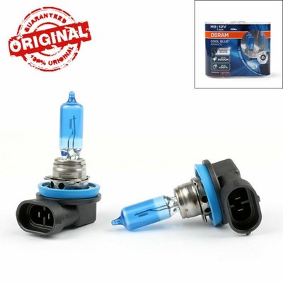 2X H9 For OSRAM 5000K Cool Blue Hyper+ Plus 65W White Light Halogen Bulb Globe F